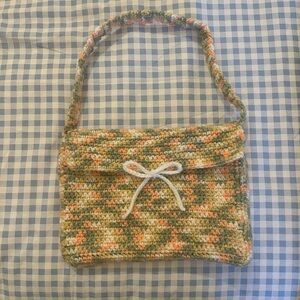 Handmade crochet shoulder bag